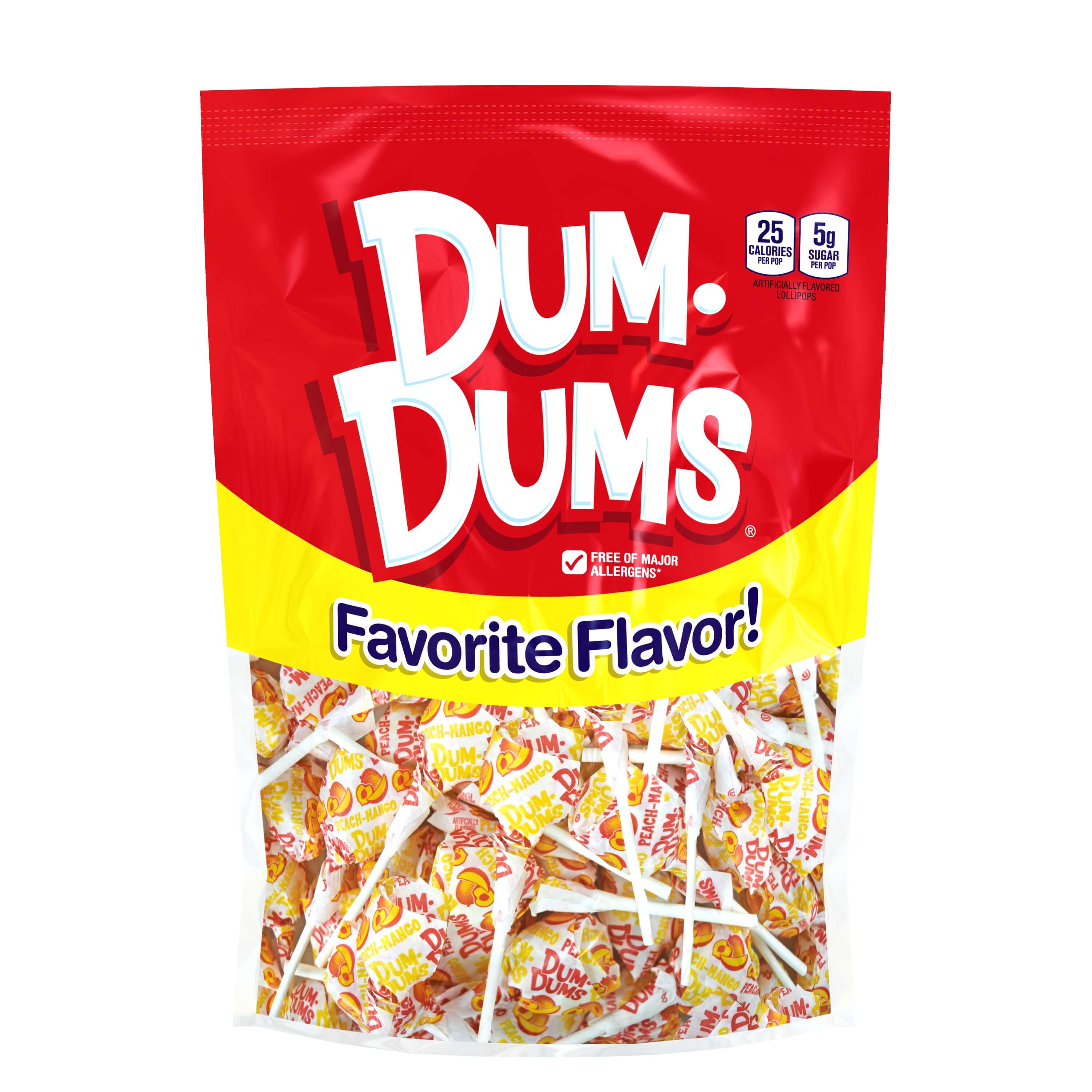 DUM DUMS PeachMango 50 Count Spangler Candy