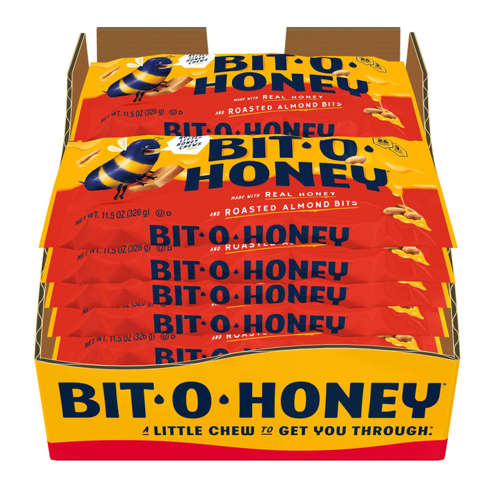 Carousel Image: 12 11.5 ounce bags of Bit o Honey in a box