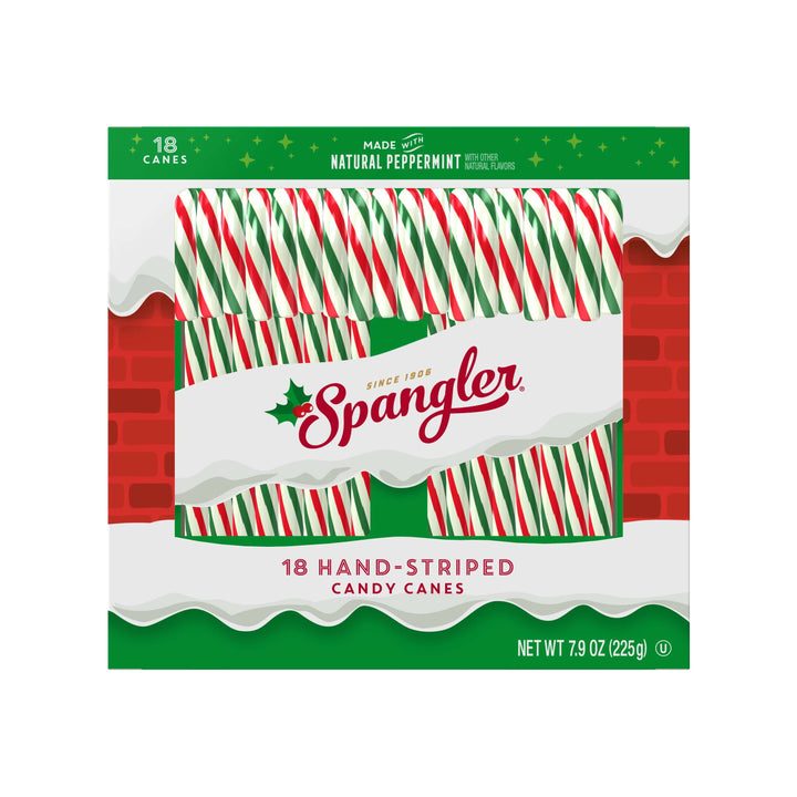 SPANGLER Peppermint Red & Green Candy Canes - 108 Count