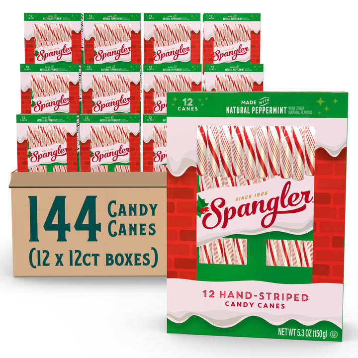 Spangler Peppermint Candy Canes - 144 Count