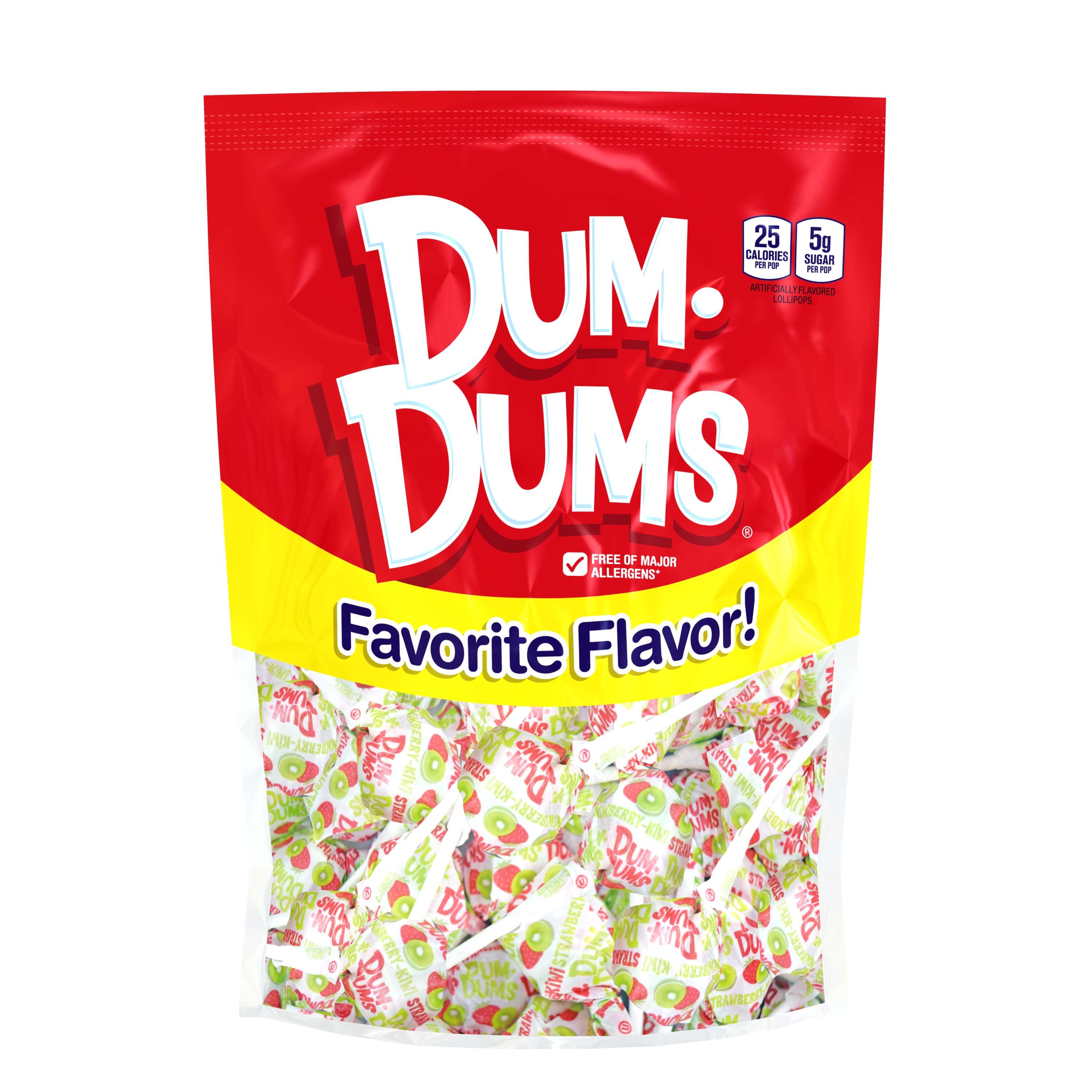 DUM DUMS Strawberry Kiwi 50 Count Spangler Candy