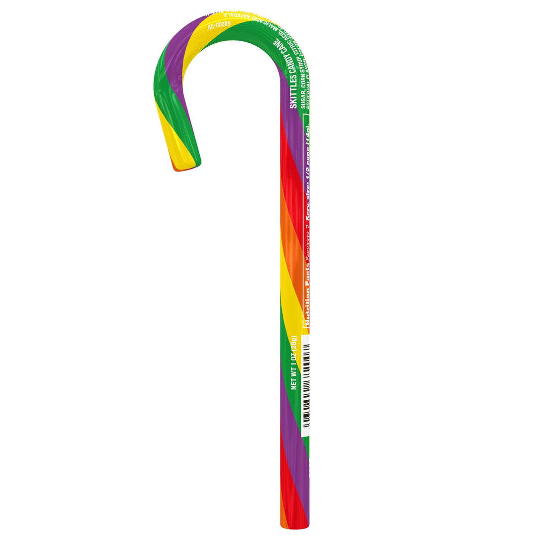 SKITTLES Large Candy Canes - 60 Count Jar