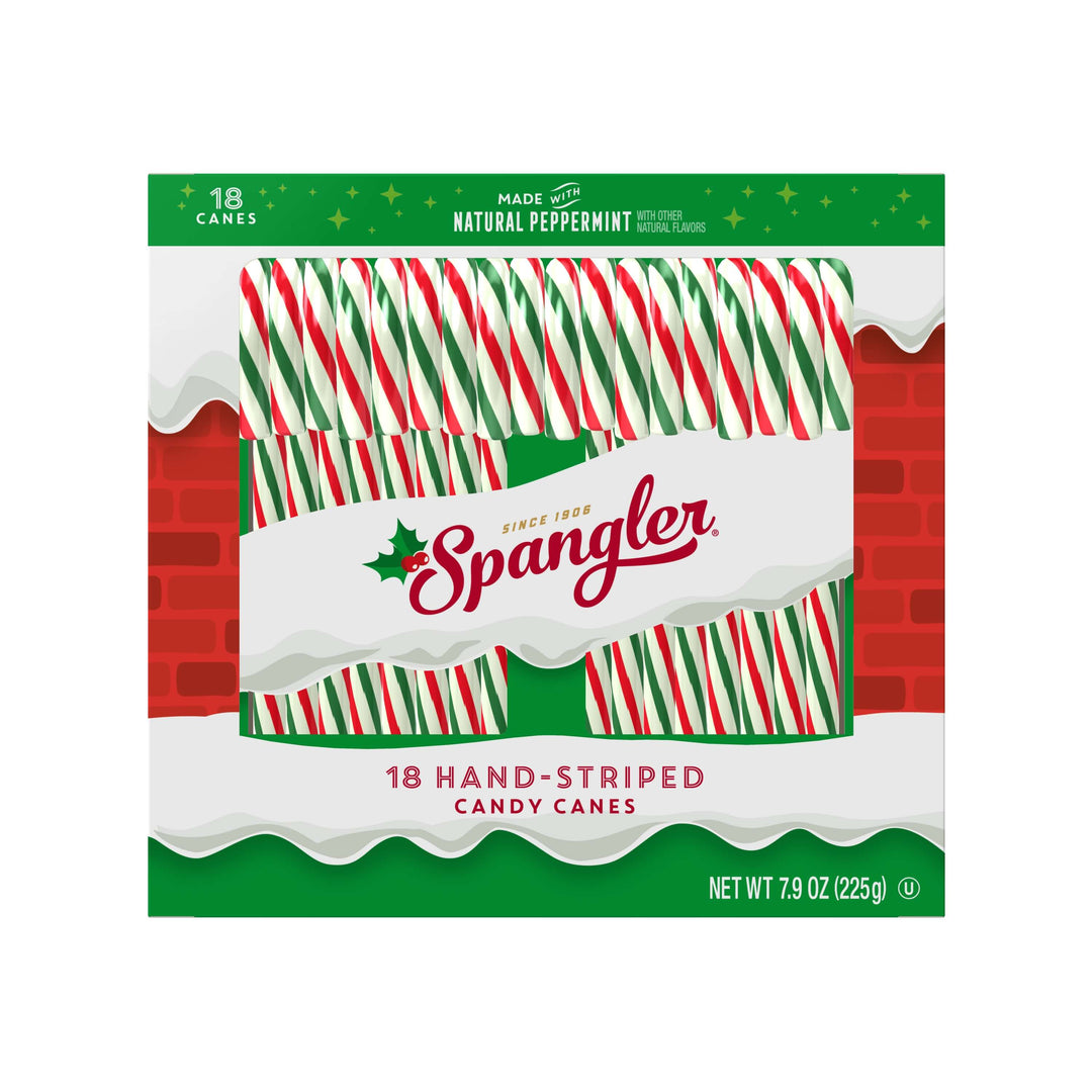 SPANGLER Peppermint Red & Green Candy Canes - 108 Count