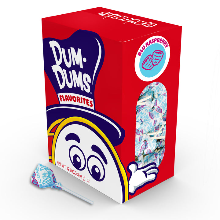 Dum Dums Blu Raspberry - 50 Count