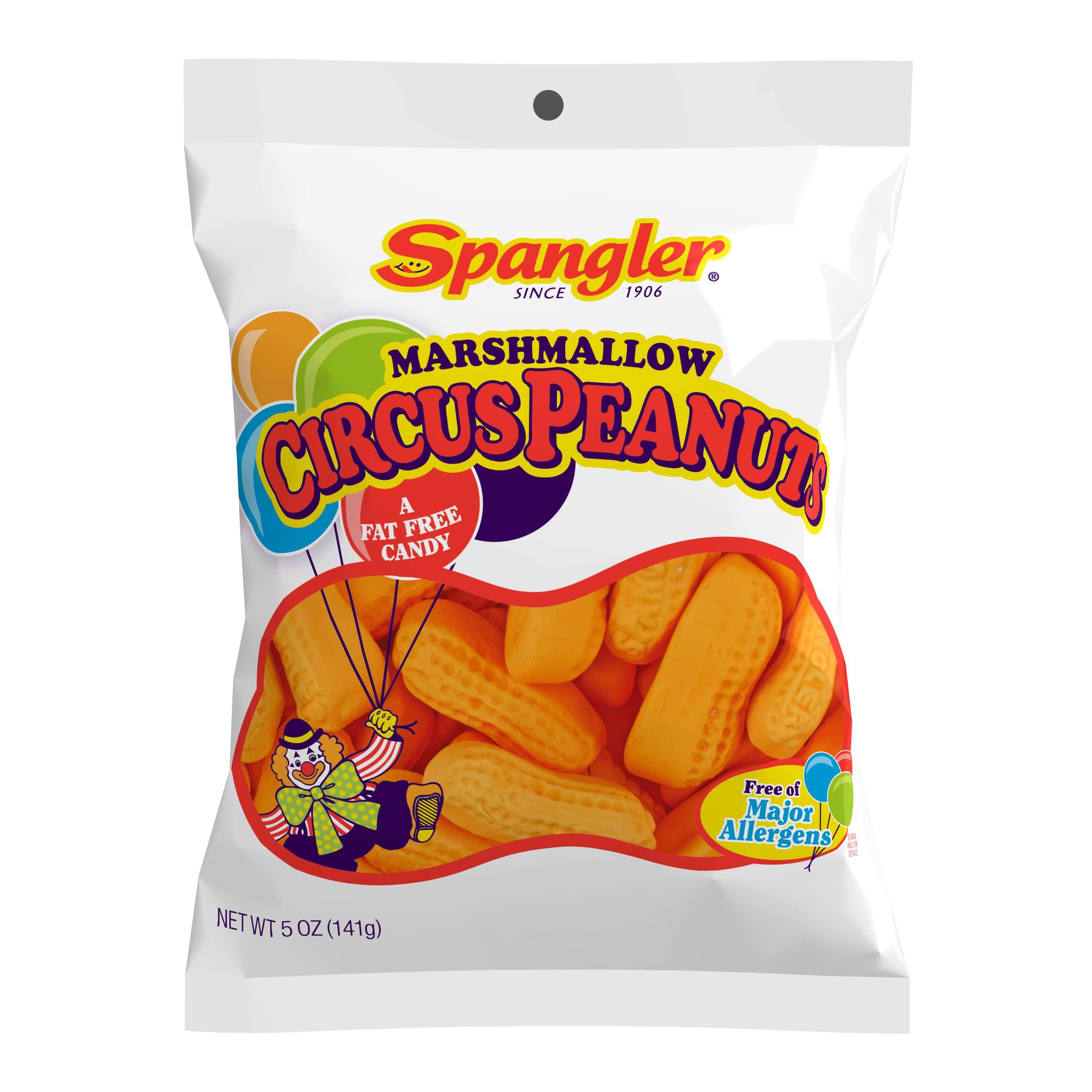Marshmallow Circus Peanuts Candy - 12-oz. Bag - All City Candy