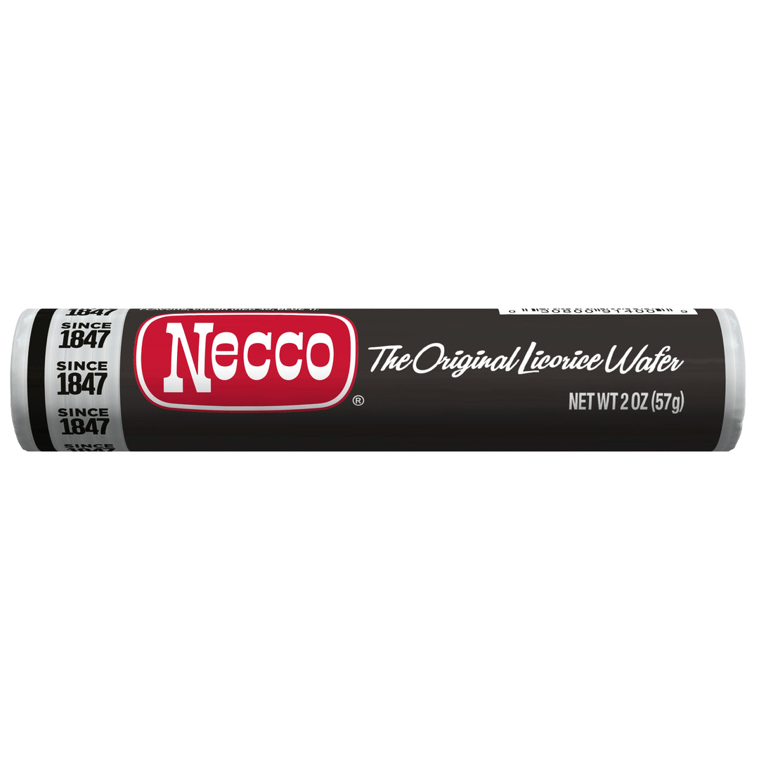 NECCO Licorice Wafers - 18 Count Rolls