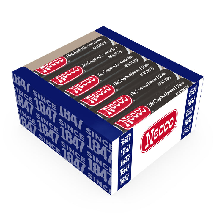 NECCO Licorice Wafers - 18 Count Rolls