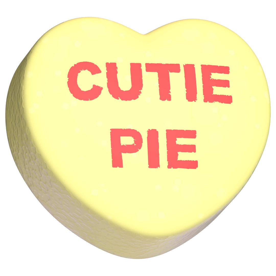 Carousel Image: Individual Sweetheart that says Cutie Pie