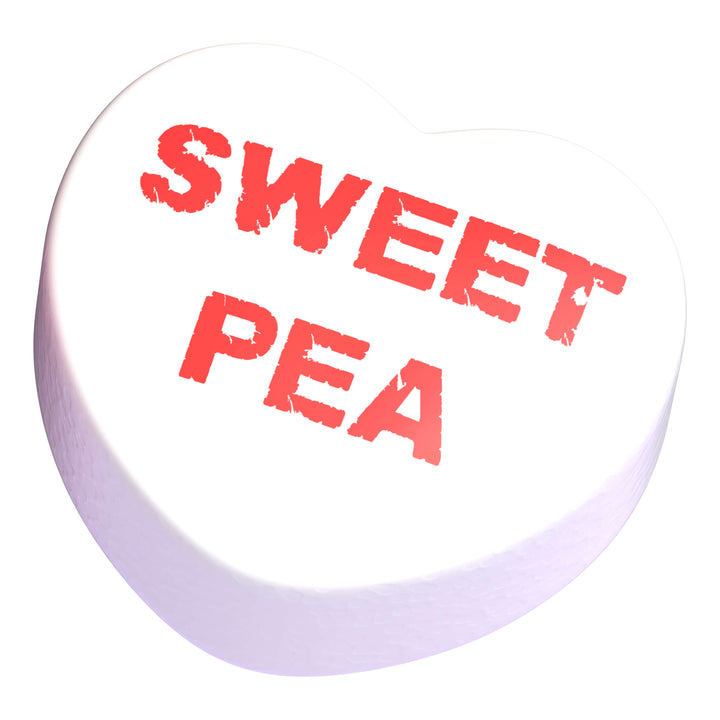 Carousel Image: Individual Sweetheart that says Sweet Pea