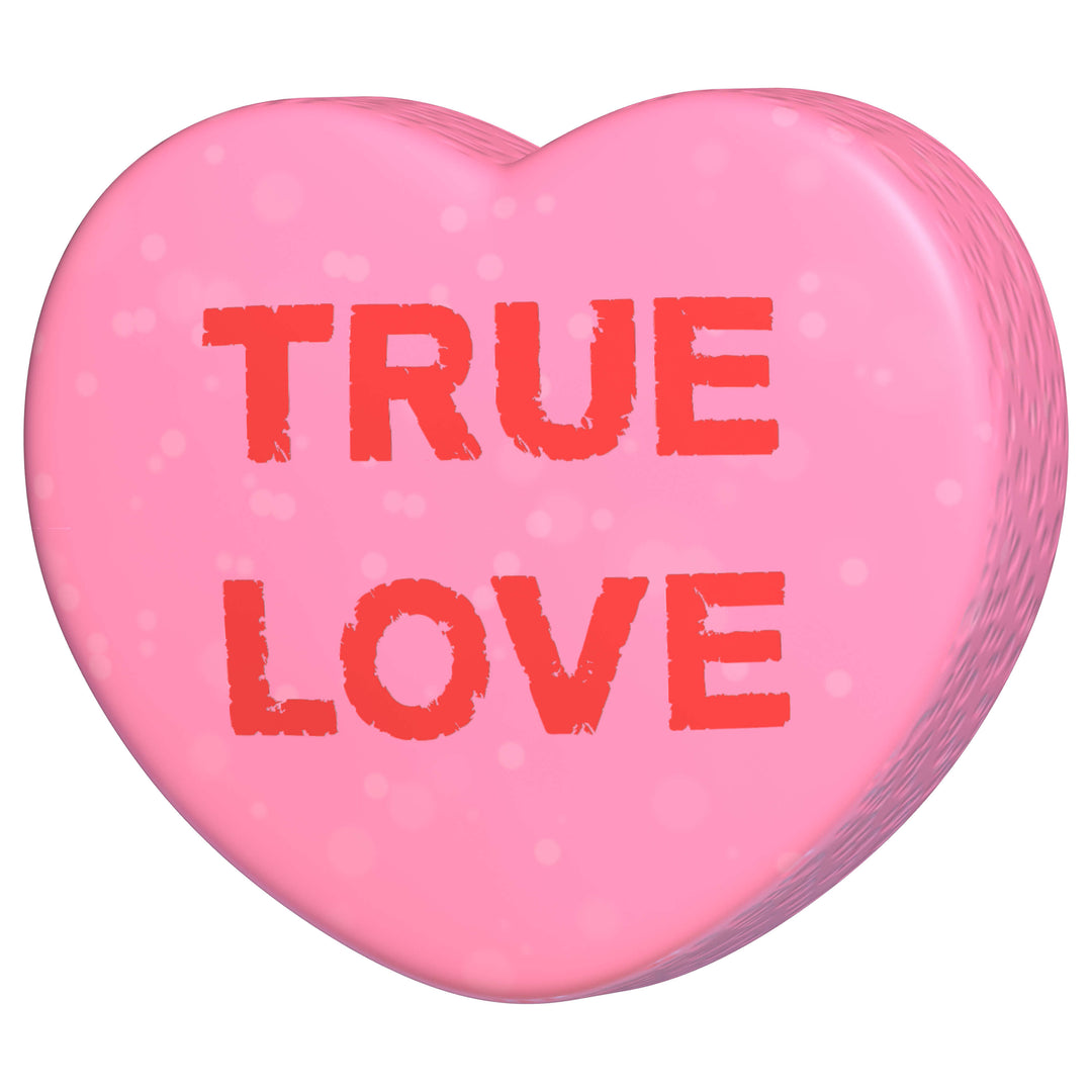Carousel Image: Sweethearts candy that says True Love