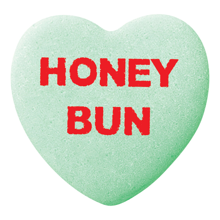 Carousel Image: Sweethearts candy that says Honey Bun