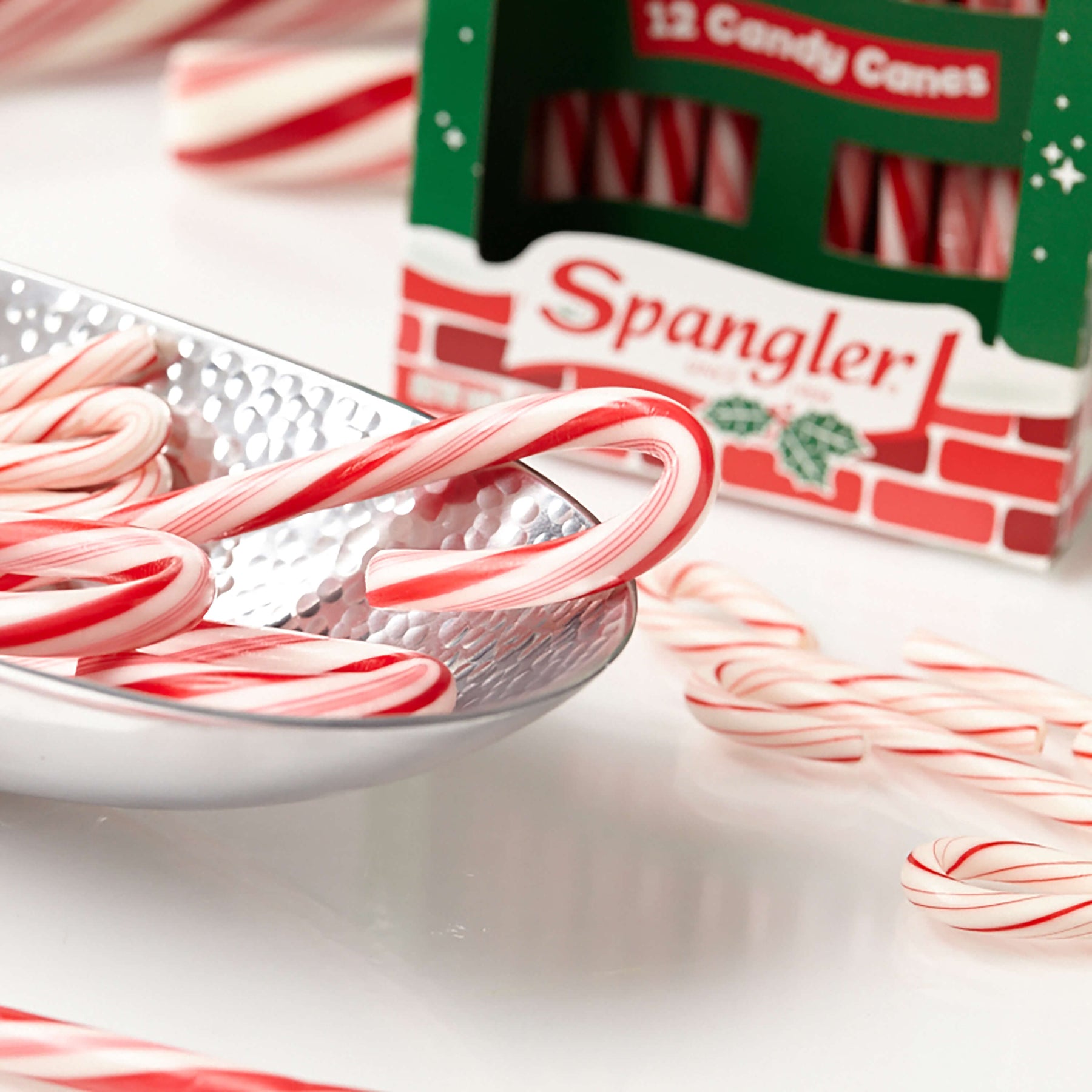 Spangled Cans Bulk Spangler Candy Canes Peppermint - 144 Count | Free Shipping Over $25