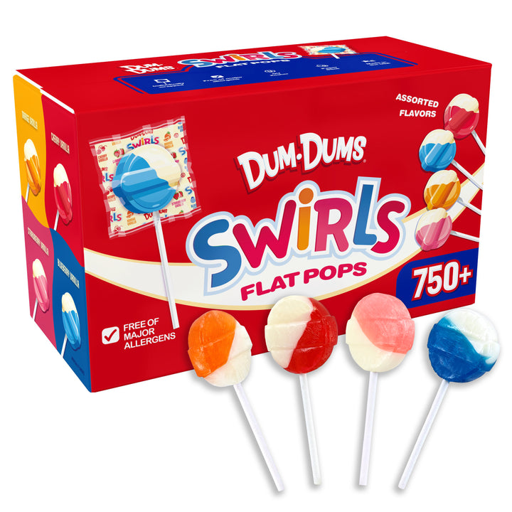 Dum Dums Swirls Flat Pops