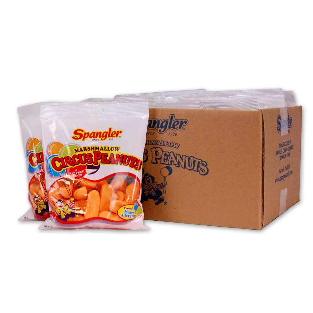 SPANGLER Circus Peanuts - 5 oz. Bags, 12-pack